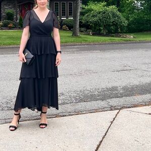 Calvin Klein Black High Low Dress